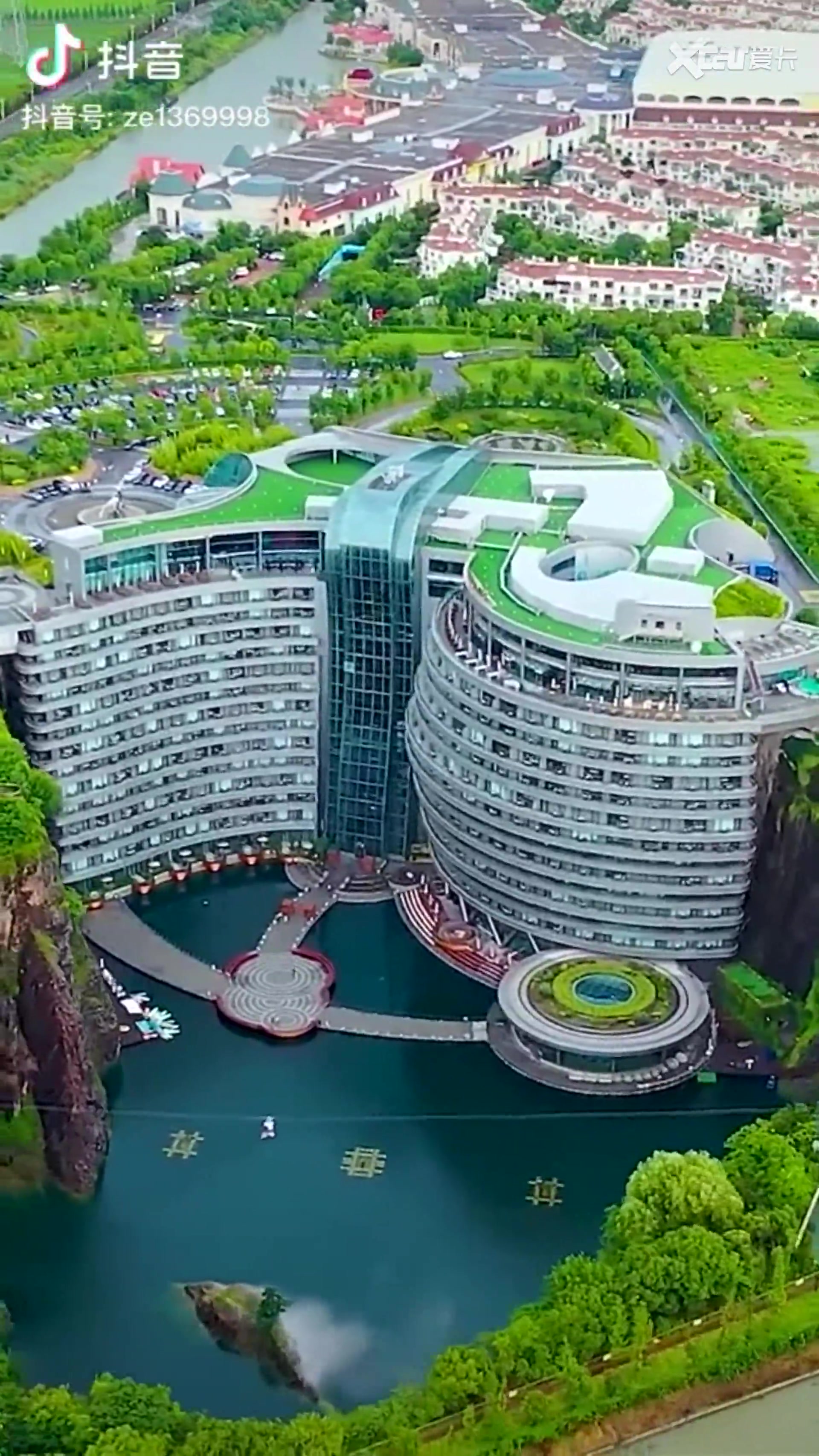 深坑酒店创世界第一 上海佘山世茂洲际酒店